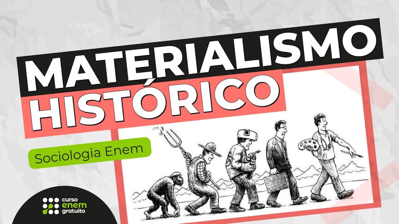 Thumbnail: O QUE É E COMO ESTUDAR MATERIALISMO HISTÓRICO | Sociologia para o Enem | Fábio Pereira