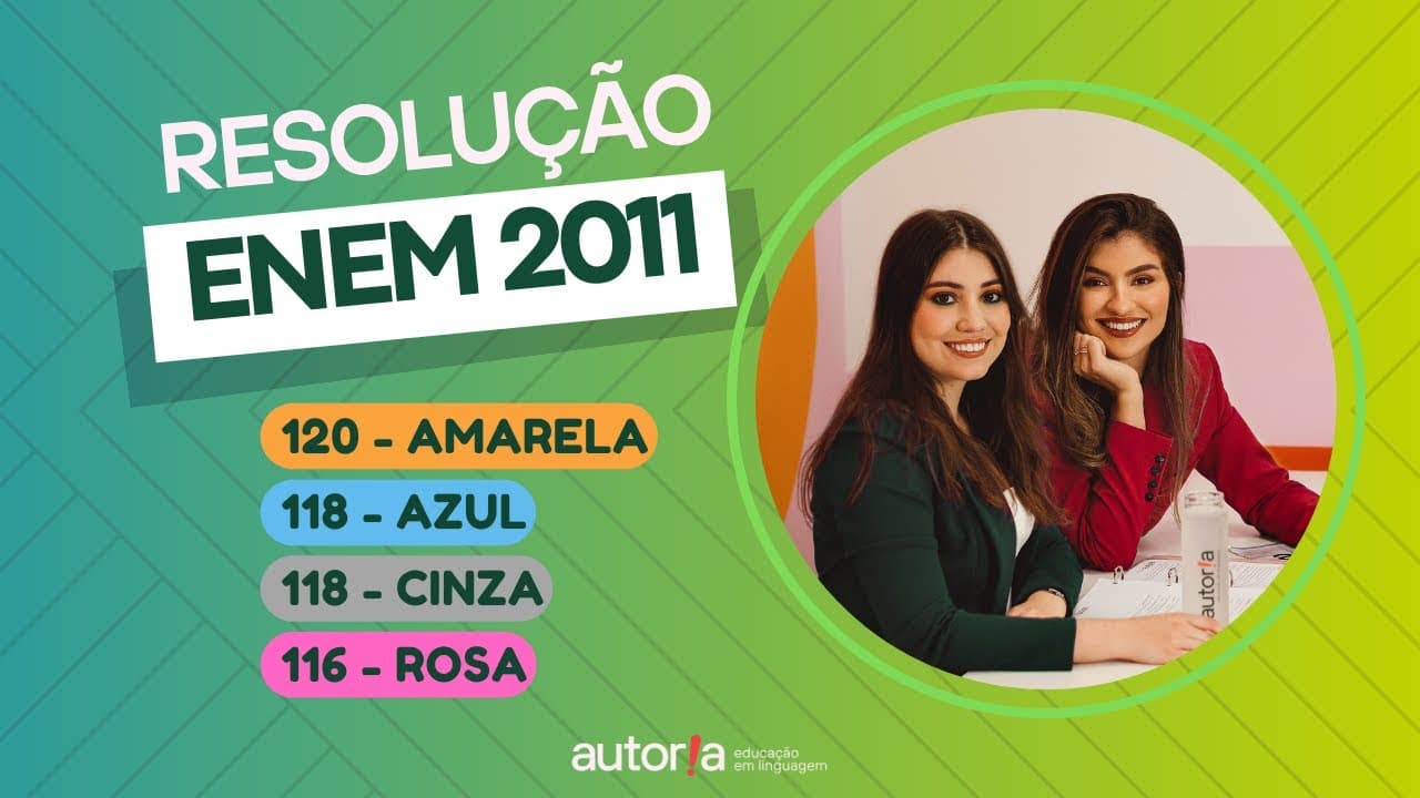 Thumbnail: Enem 2011  - Autoria Linguagem - Questão 120  | Linguagens, prova amarela