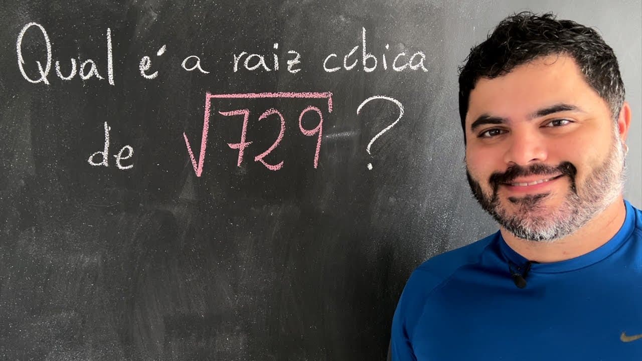 Thumbnail: 🤯 Qual é a RAIZ CÚBICA de √729? Você consegue resolver?