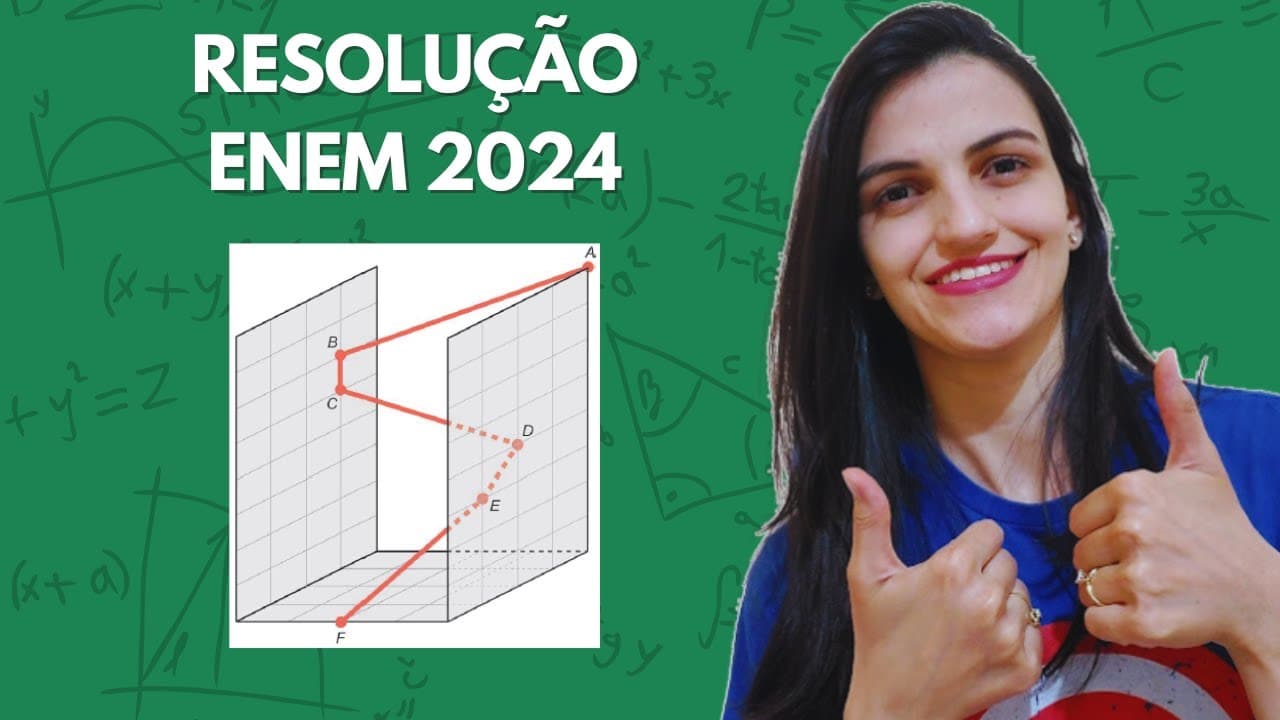Thumbnail: Em um jogo virtual para celular um personagem - PROJEÇÃO ORTOGONAL - ENEM 2024