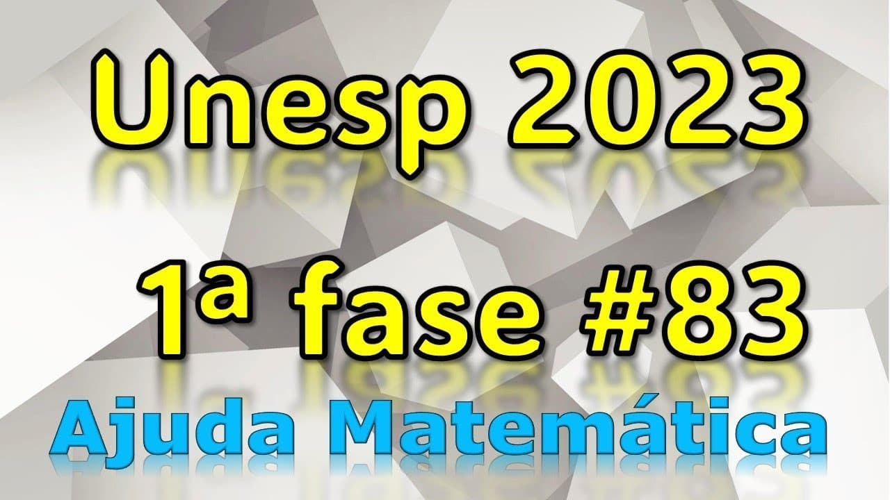Thumbnail: Resolvendo a conta de água: UNESP 2023 Matemática - Questão 83
