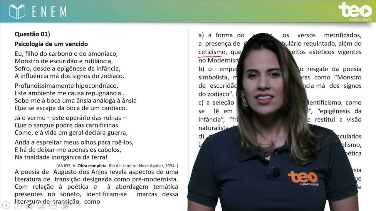 Thumbnail: Resolução Gratuita ENEM | Literatura 2014