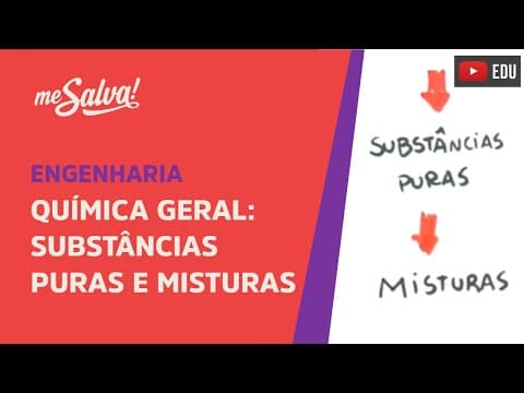 Thumbnail da aula: Me Salva! RDC02 - Substâncias Puras e Misturas - Química Geral