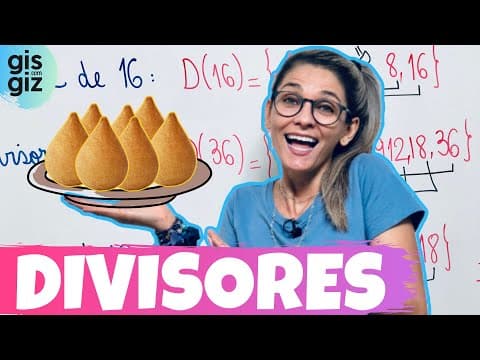 Thumbnail da aula: DIVISORES  6º ANO - COMO ENCONTRAR OS DIVISORES? Matemática Básica \Prof. Gis/