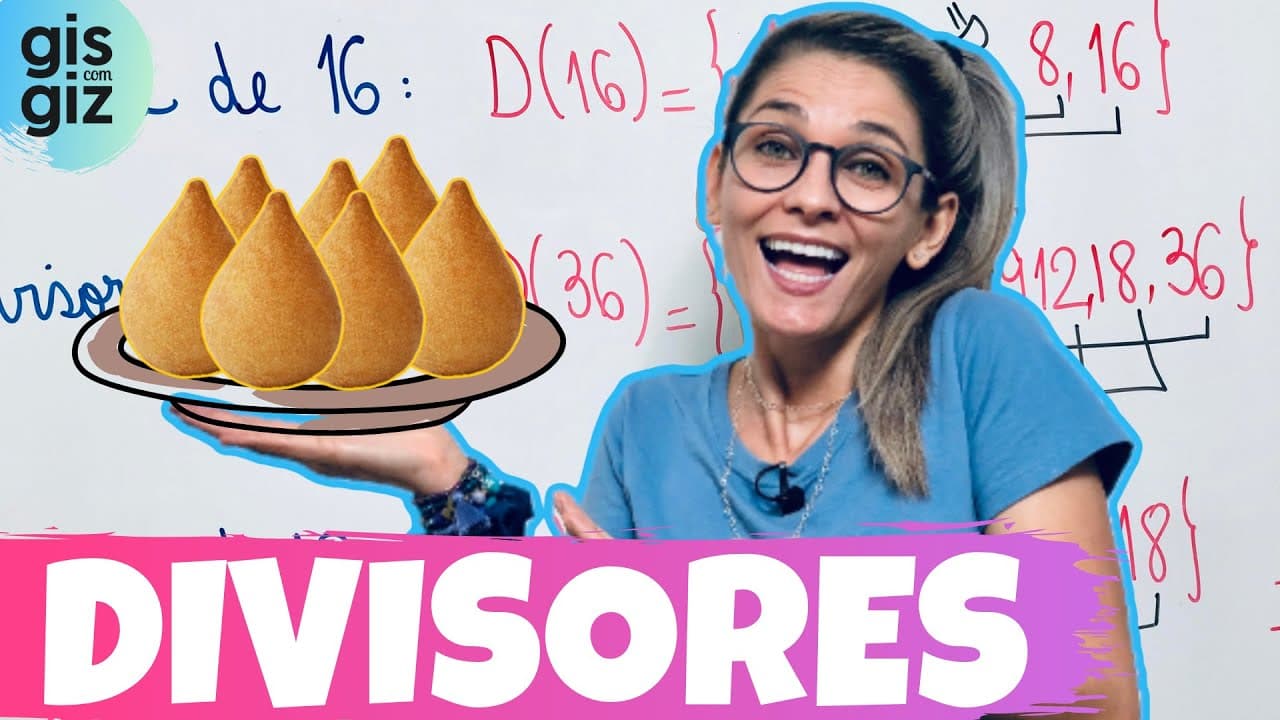 Thumbnail: DIVISORES  6º ANO - COMO ENCONTRAR OS DIVISORES? Matemática Básica \Prof. Gis/