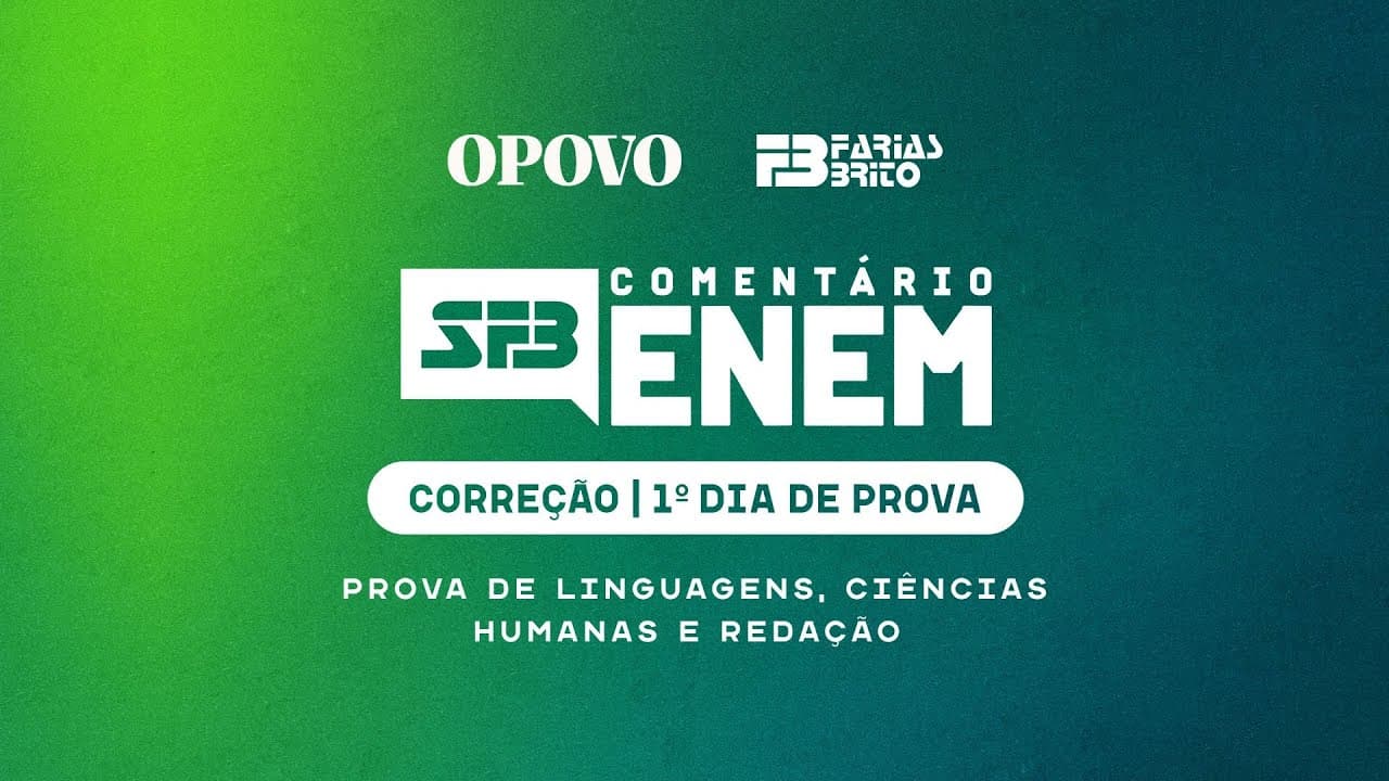 Thumbnail: 🔴 AO VIVO: Gabarito | Correção Enem 2022 - Dia 1: Redação, Prova de Linguagens e Ciências Humanas
