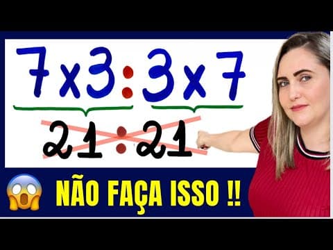 Thumbnail da aula: 🤔É AQUI QUE VOCÊ ERRA EXPRESSÃO !!! Matemática básica todo dia.📚🚀