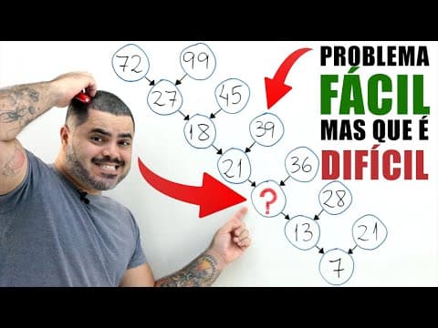 Thumbnail da aula: 🔥 O DESAFIO FÁCIL MAIS DIFÍCIL DA MATEMÁTICA? Você consegue resolver esse RACIOCÍNIO LÓGICO?