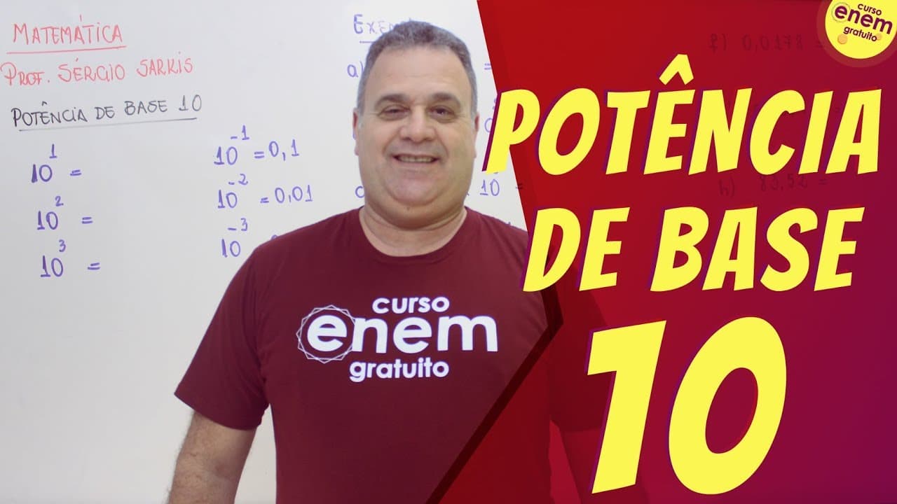 Thumbnail: POTÊNCIA DE BASE 10 | Resumo de Matemática para o Enem