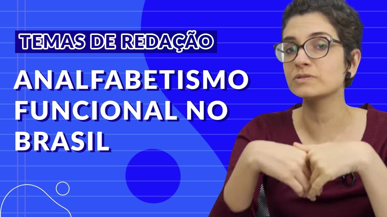 Thumbnail: Temas para redação do ENEM - Analfabetismo funcional no Brasil