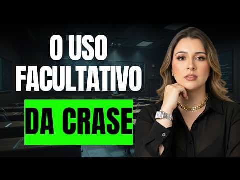 Thumbnail da aula: O USO FACULTATIVO DA CRASE - Professora Pamba