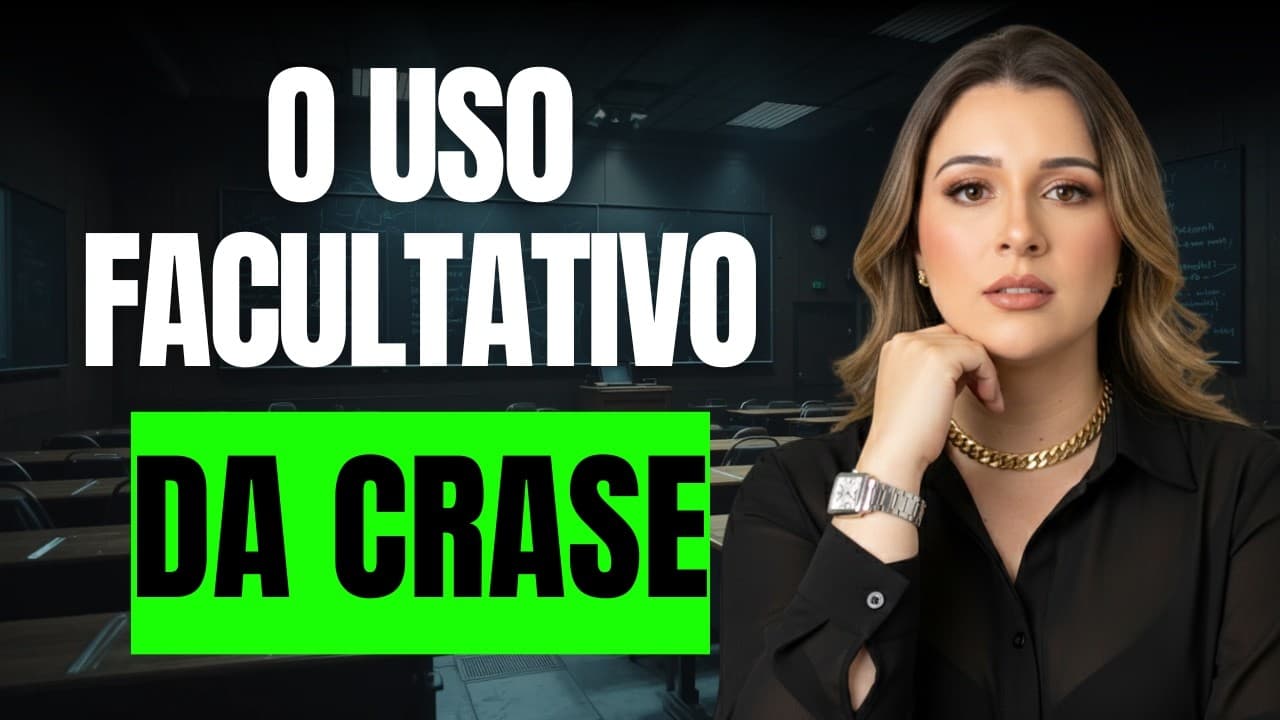 Thumbnail: O USO FACULTATIVO DA CRASE - Professora Pamba