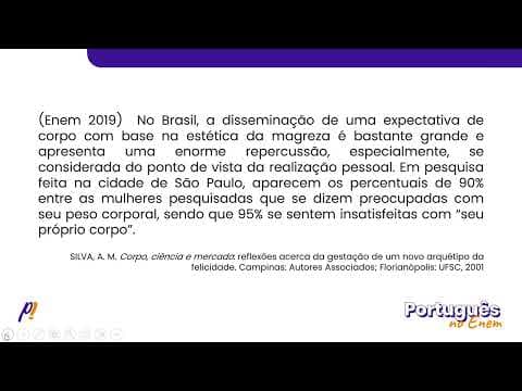 Thumbnail da aula: ENEM 2019 - INTERPRETAÇÃO E INFERÊNCIA DE TEXTOS | No Brasil, a disseminação de uma expectativa...
