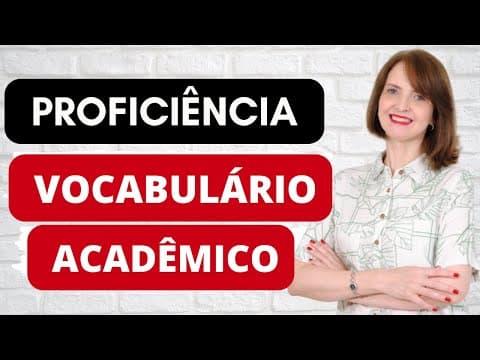 Thumbnail da aula: INGLÊS ACADÊMICO PARA PROVA DE  PROFICIÊNCIA EM INGLÊS