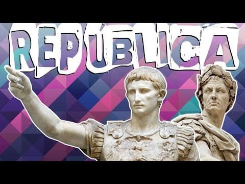 Thumbnail da aula: REPÚBLICA ROMANA: JÚLIO CÉSAR, TRIUNVIRATOS E O DECLÍNIO