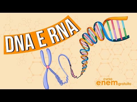 Thumbnail da aula: DNA E RNA: o que são; funções e diferenças | RESUMO DE BIOLOGIA ENEM