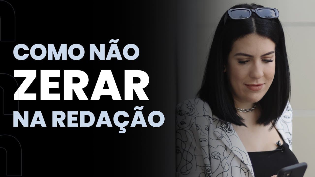 Thumbnail: Como NÃO zerar a redação do Enem