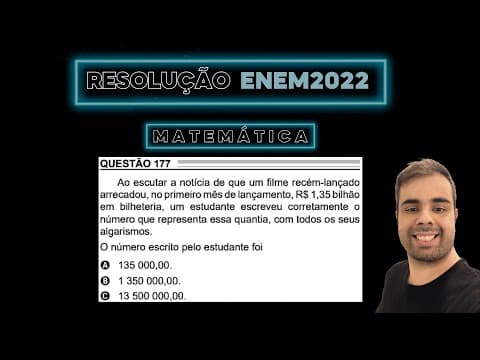 Thumbnail da aula: ENEM 2022 Ao escutar a notícia de que um filme recém-lançado arrecadou no primeiro mês de lançamento
