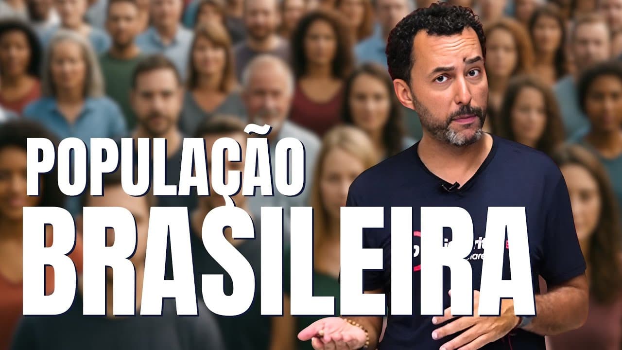 Thumbnail: REVISÃO UNICAMP 2026 | GEOGRAFIA | POPULAÇÃO BRASILEIRA