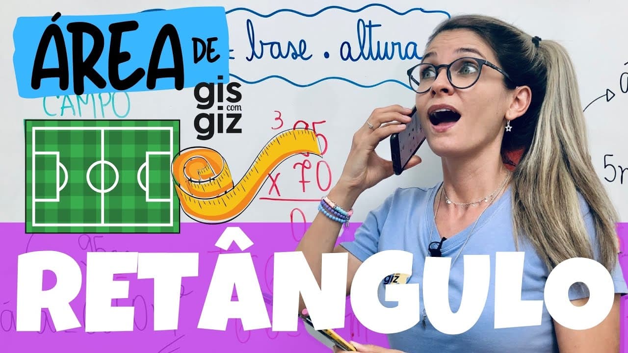 Thumbnail: ÁREA DO RETÂNGULO | ÁREA DE FIGURAS PLANAS | MATEMÁTICA | \Prof. Gis/