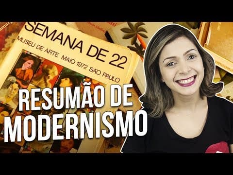Thumbnail da aula: RESUMÃO DE MODERNISMO PARA O ENEM | Profª. Dayana Mendes