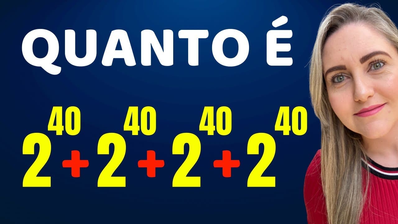 Thumbnail: A RESPOSTA NÃO É O QUE VOCÊ PENSA !! 😱😱Matemática básica todo dia.📚🚀