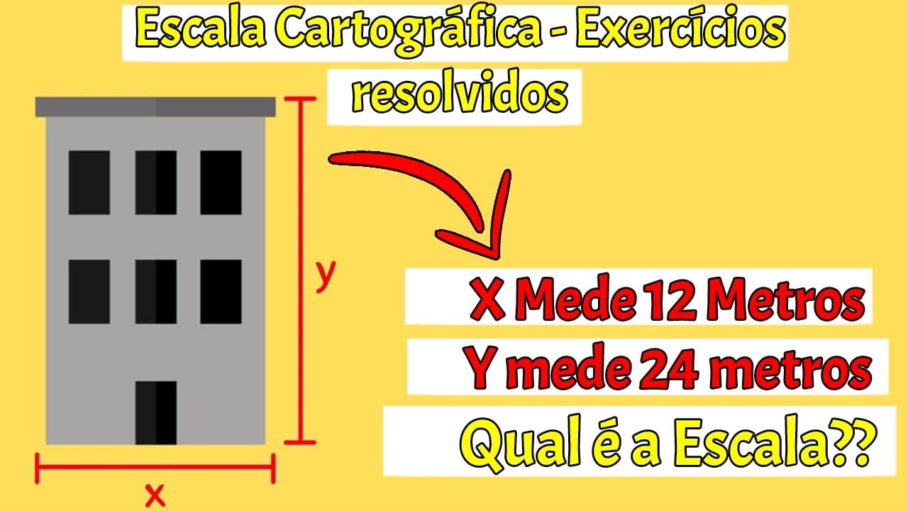 Thumbnail: Exercícios Escala Cartografica Resolvidos e Comentados