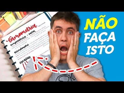 Thumbnail da aula: Anotar a matéria. NÃO PERCA mais tempo!