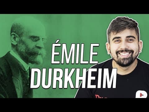 Thumbnail da aula: RESUMO DE SOCIOLOGIA: ÉMILE DURKHEIM | Prof. Leandro Vieira