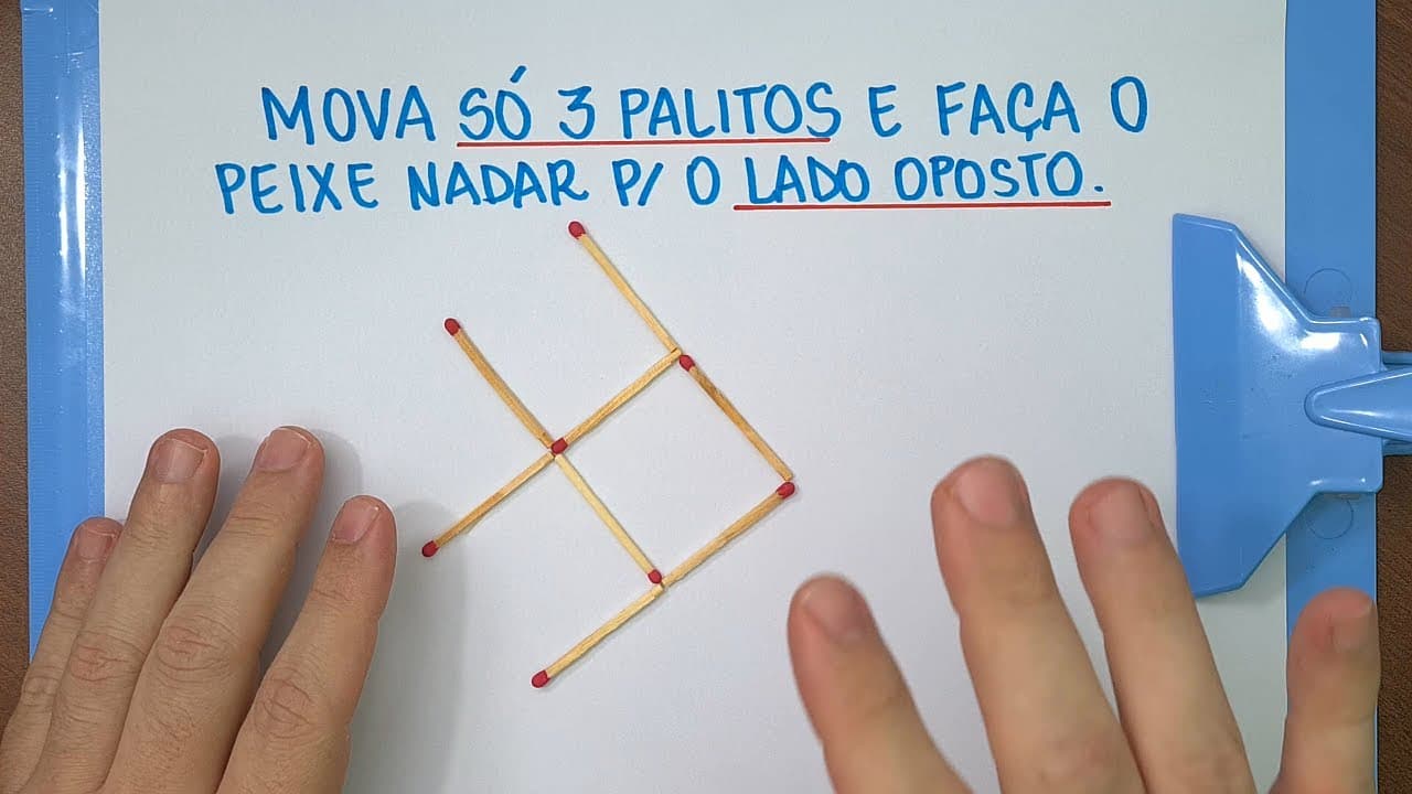 Thumbnail: 🔥 HELP MATEMÁTICA BÁSICA - O desafio dos palitos (Peixe) -  #267