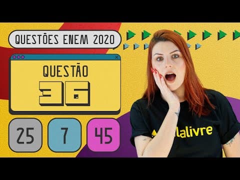 Thumbnail da aula: ENEM 2020 | Variedade Linguística  | Questão 36 ( Amarelo)