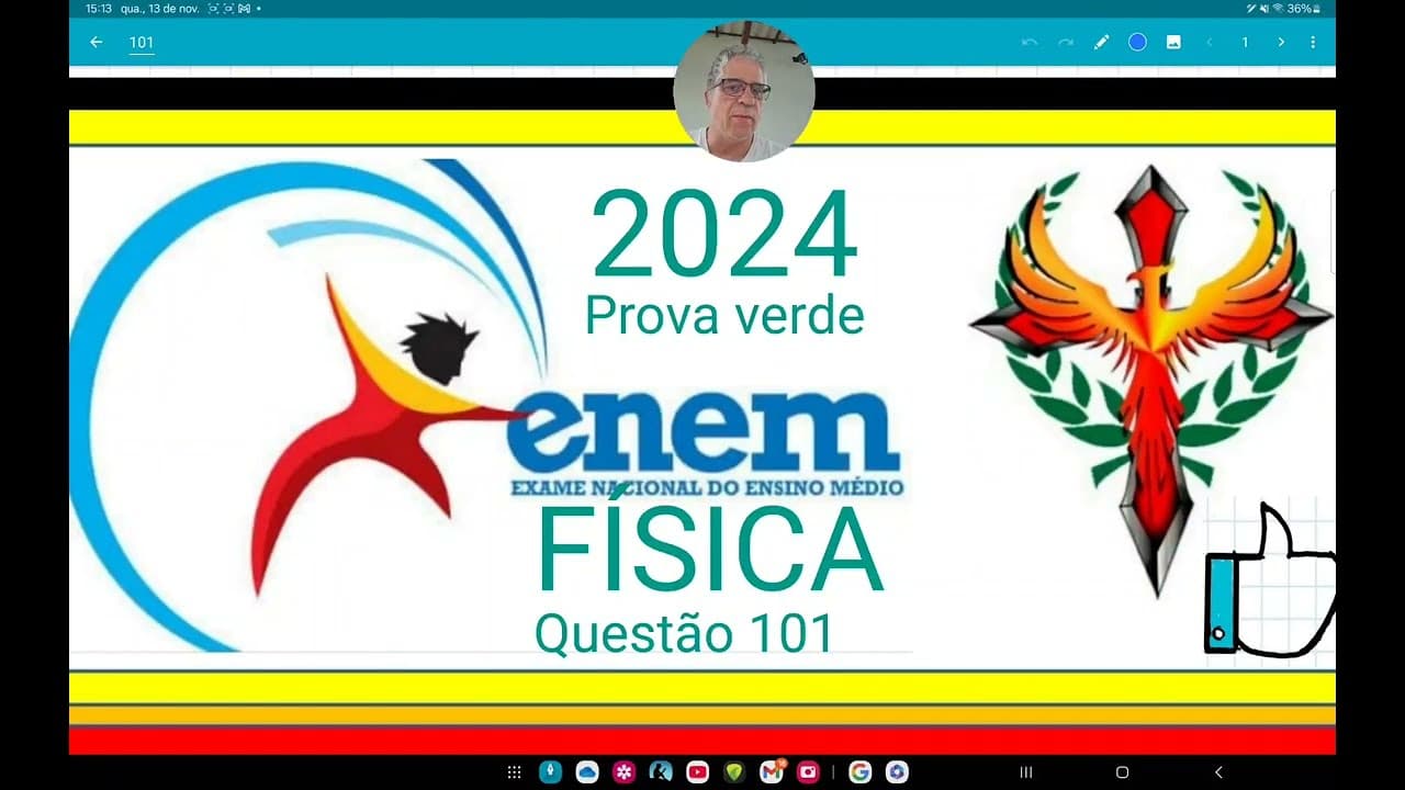 Thumbnail: ENEM 2024 FÍSICA questão 101, Aquecedores solares são equipamentos utilizados parao aquecimento
