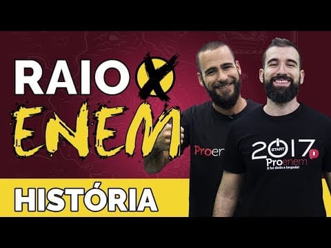 Thumbnail da aula: Raio X ENEM: Os temas mais cobrados de História - Prof. Marcelo Lameirão e Otto Barreto