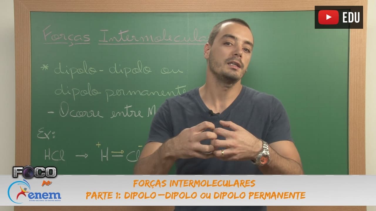 Thumbnail: Videoaulas Poliedro | Enem | Forças Intermoleculares - Parte 2: Ligação de Hidrogênio