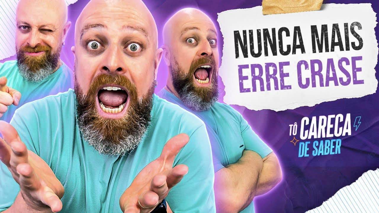 Thumbnail: Método INFALÍVEL pra saber QUANDO usar a CRASE #TôCarecaDeSaber | Professor Noslen