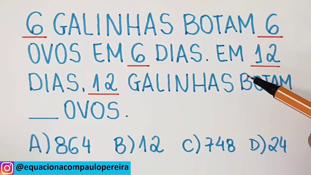Thumbnail: 🔥 HELP MATEMÁTICA BÁSICA - O Problema das Galinhas - #115
