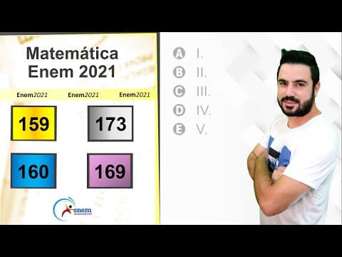 Thumbnail da aula: ENEM 2021 | Questão 159 (prova amarela) | Um nutricionista verificou, na dieta diária do seu [...]