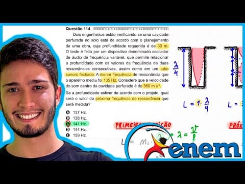 Thumbnail da aula: ENEM 2020 - Dois engenheiros estão verificando se uma cavidade perfurada no solo está de acordo com