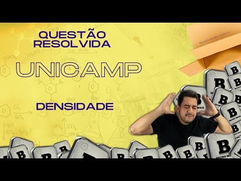 Thumbnail da aula: (UNICAMP) Icebergs flutuam na água do mar, assim como o gelo em um copo com água potável...