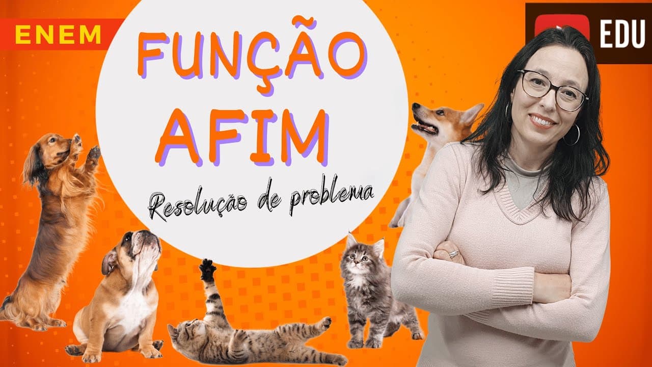 Thumbnail: ▶️ ENEM - Função Afim - Resolução de Questão - Professora Angela