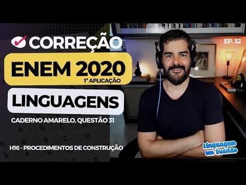 Thumbnail da aula: ENEM 2020 1ª aplicação: Questão de CURITIBA (H16 | Procedimentos de construção | Amarelo, 31) #32