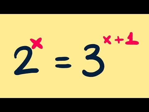 Thumbnail da aula: Equação exponencial, VC consegue resolver essa? | Matemática