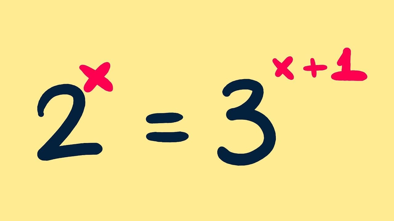Thumbnail: Equação exponencial, VC consegue resolver essa? | Matemática