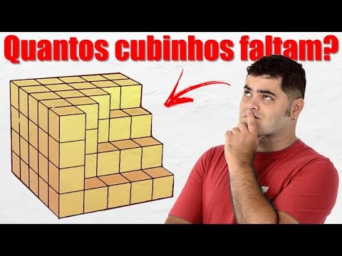 Thumbnail da aula: 🤯 QUANTOS CUBINHOS FALTAM PARA COMPLETAR O CUBÃO? O Desafio de Geometria que BUGOU o Mundo Todo!