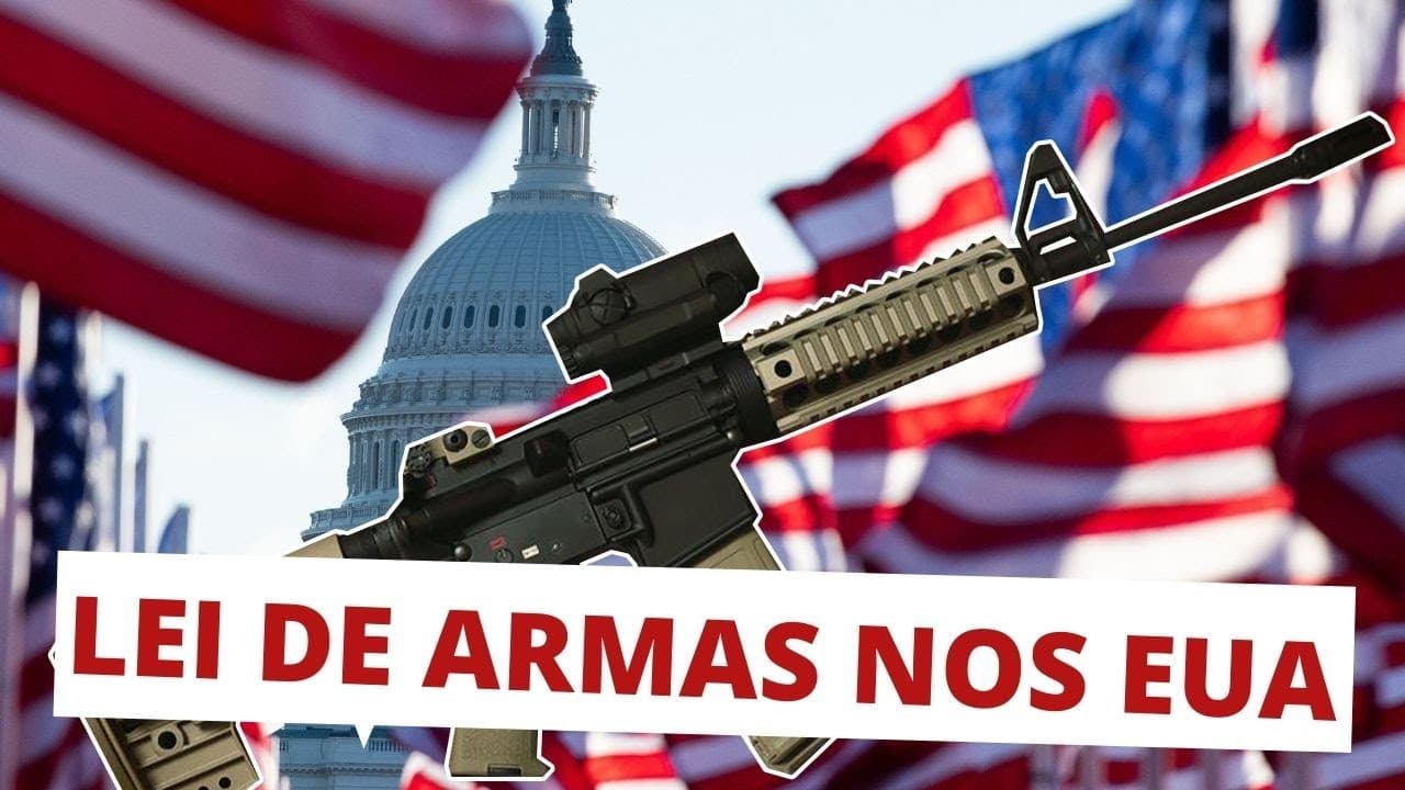 Thumbnail: ENTENDA A POLÍTICA SOBRE O PORTE DE ARMAS NOS EUA
