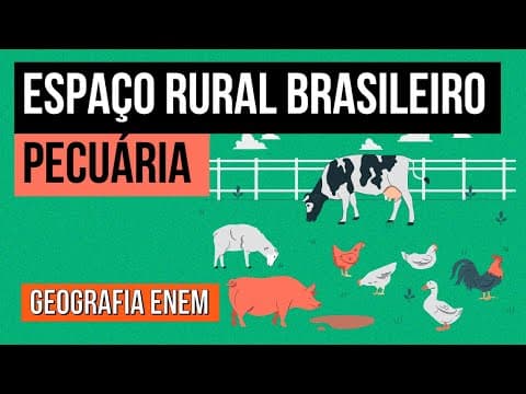 Thumbnail da aula: ESPAÇO RURAL BRASILEIRO: pecuária | Geografia para o Enem | Eduardo