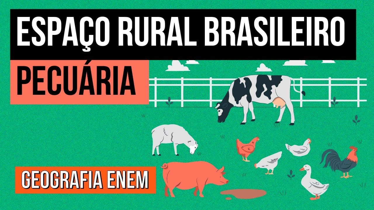 Thumbnail: ESPAÇO RURAL BRASILEIRO: pecuária | Geografia para o Enem | Eduardo