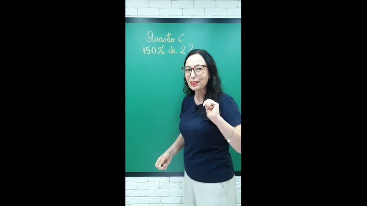 Thumbnail: 150% DE 2? SABE A RESPOSTA? Professora Angela Matemática