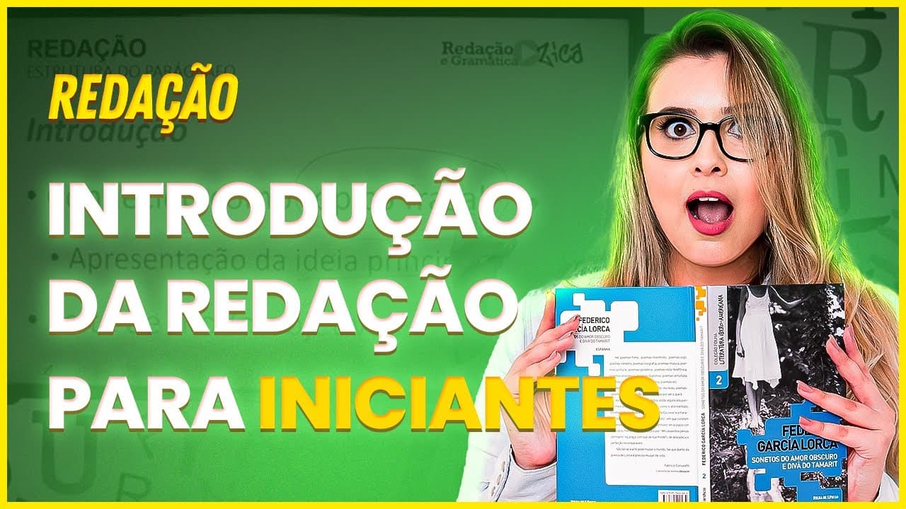 Thumbnail: COMO EU FAÇO A INTRODUÇÃO DA REDAÇÃO? - Profa. Pamba