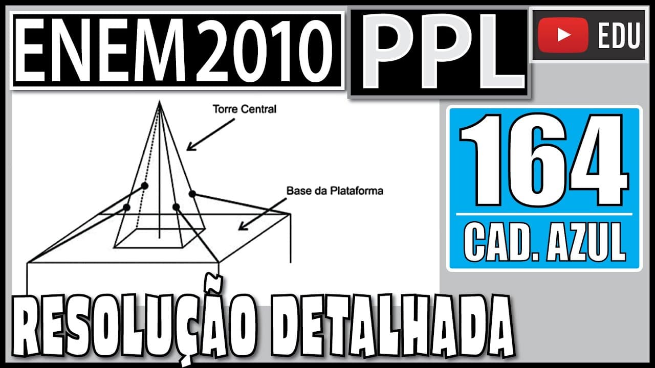Thumbnail: [ENEM 2010 PPL] 164 📘 GEOMETRIA Devido aos fortes ventos, uma empresa exploradora de petróleo